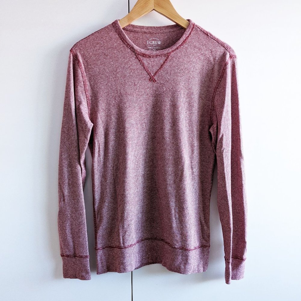 J Crew Red Long Sleeve Shirt